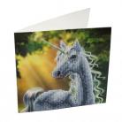 Craft Buddy Crystal Card Kit - Sunshine Unicorn 18cm x 18cm