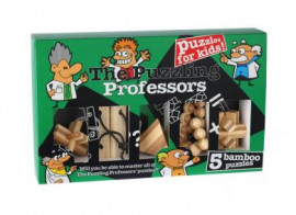 The Puzzling Professors Puzzles for Kids Set of 5 Bamboo Puzzles